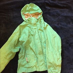 Girls M Northface rain jacket
